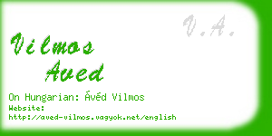vilmos aved business card